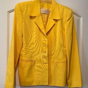 Vintage yellow blazer Dana Buchman Sz 4